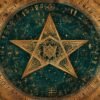 Imagem representando o símbolo místico Tetragrammaton, destacando suas letras sagradas e o poder espiritual que ele representa nas tradições esotéricas