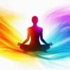 Cores vibrantes utilizadas em sessão de cromoterapia para promover equilíbrio e bem-estar